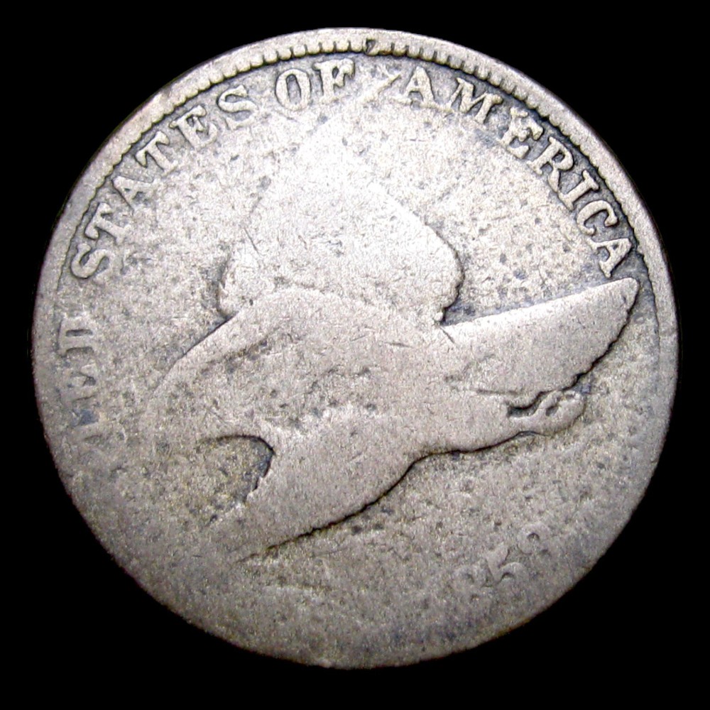1858 Flying Eagle Cent Penny ---- Nice Details Coin ---- #025L
