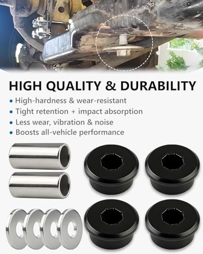 Polyurethane Front Differential Side Mount Bushings Set Kit, Front