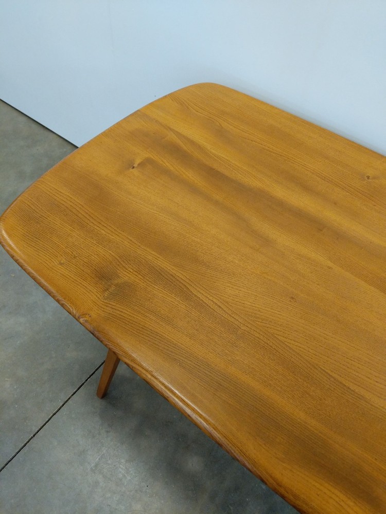 Vintage Ercol Mid Century Modern Plank Dining Table