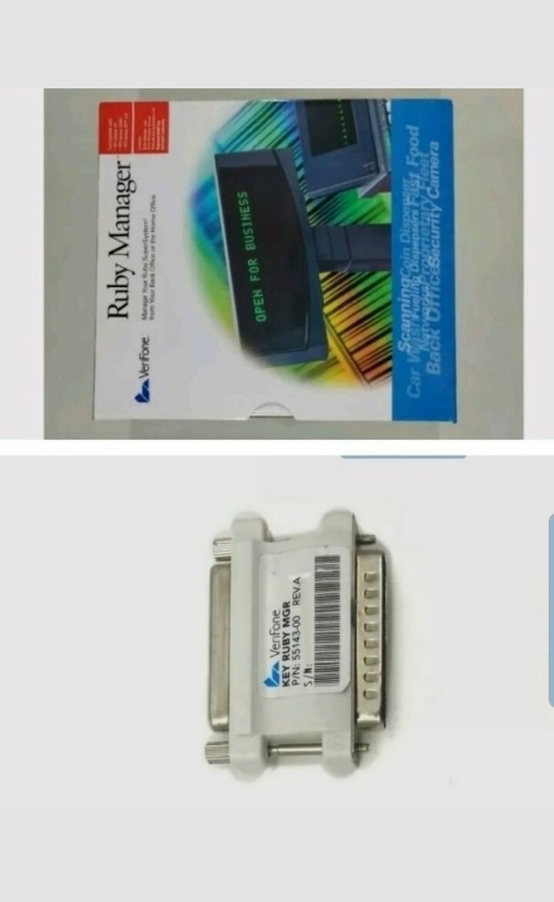 VeriFone Ruby Manager v. 1.32 with Parallel HASP Key and Manual