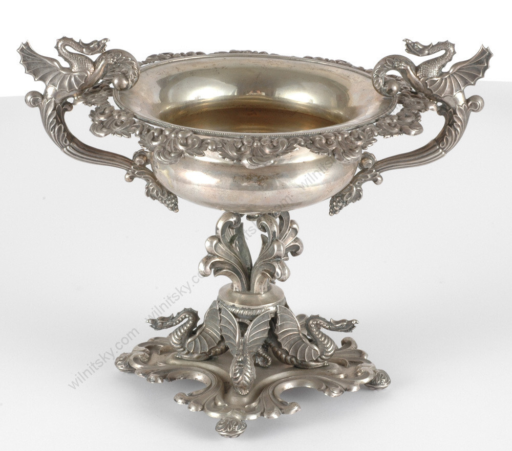Russian (?) silver vase, 19th century