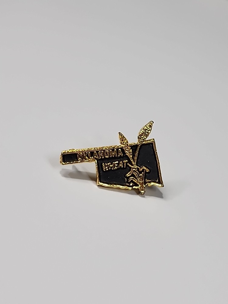Oklahoma Wheat Souvenir Tie Tack Lapel Pin
