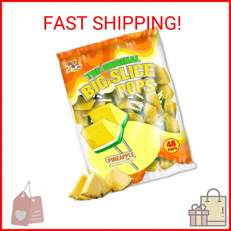 Big Slice Pineapple Pops: 48 Count