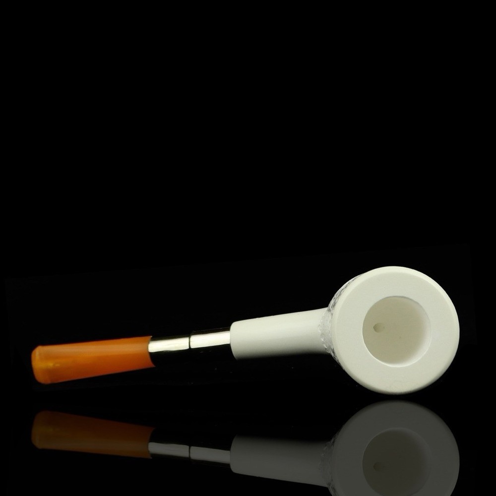 Silver Spigot Devil Anse Pipe By Ali -new-block Meerschaum Handmade Case#1846