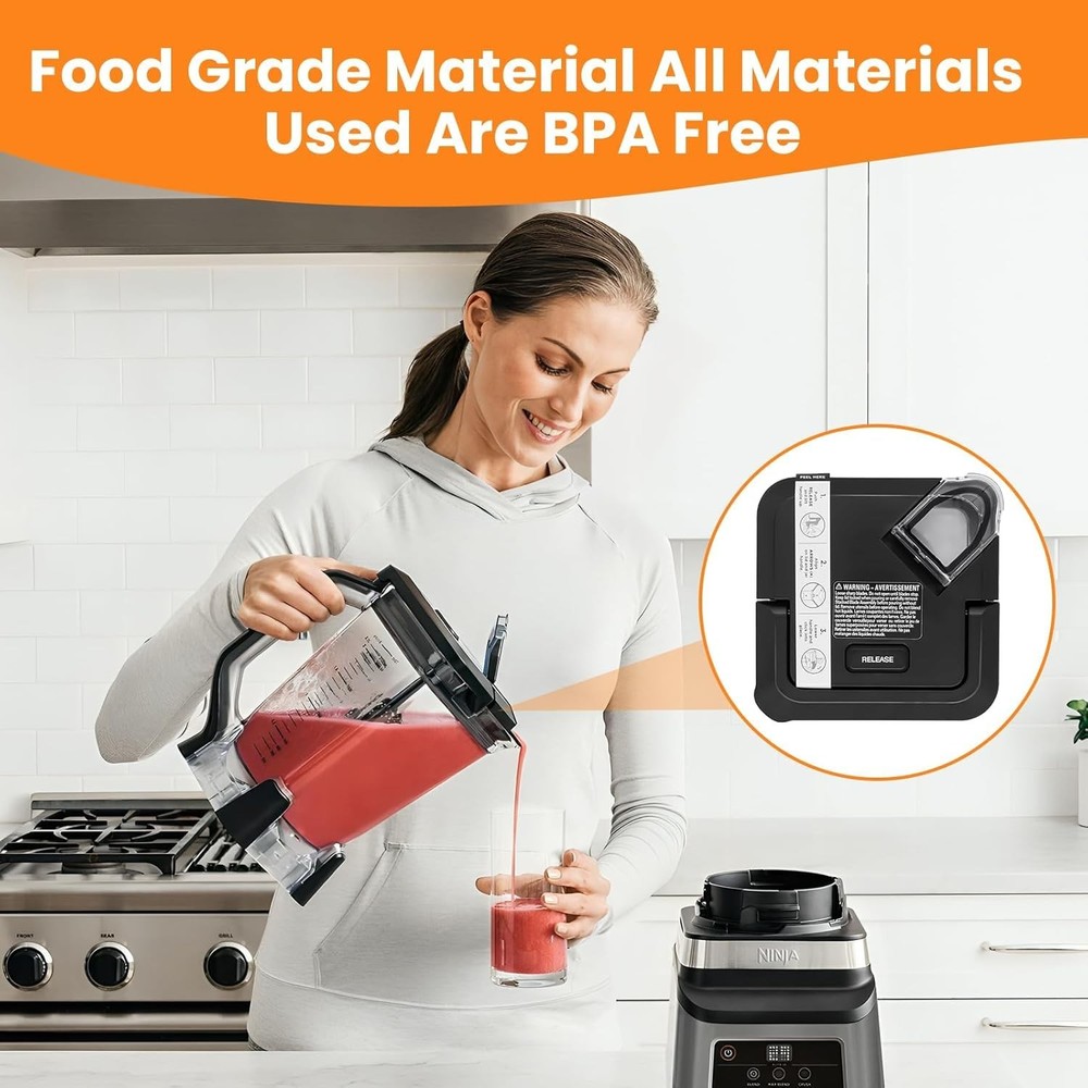 Replacement Locking Lid for Ninja,with 72oz Lid, ‎Locking