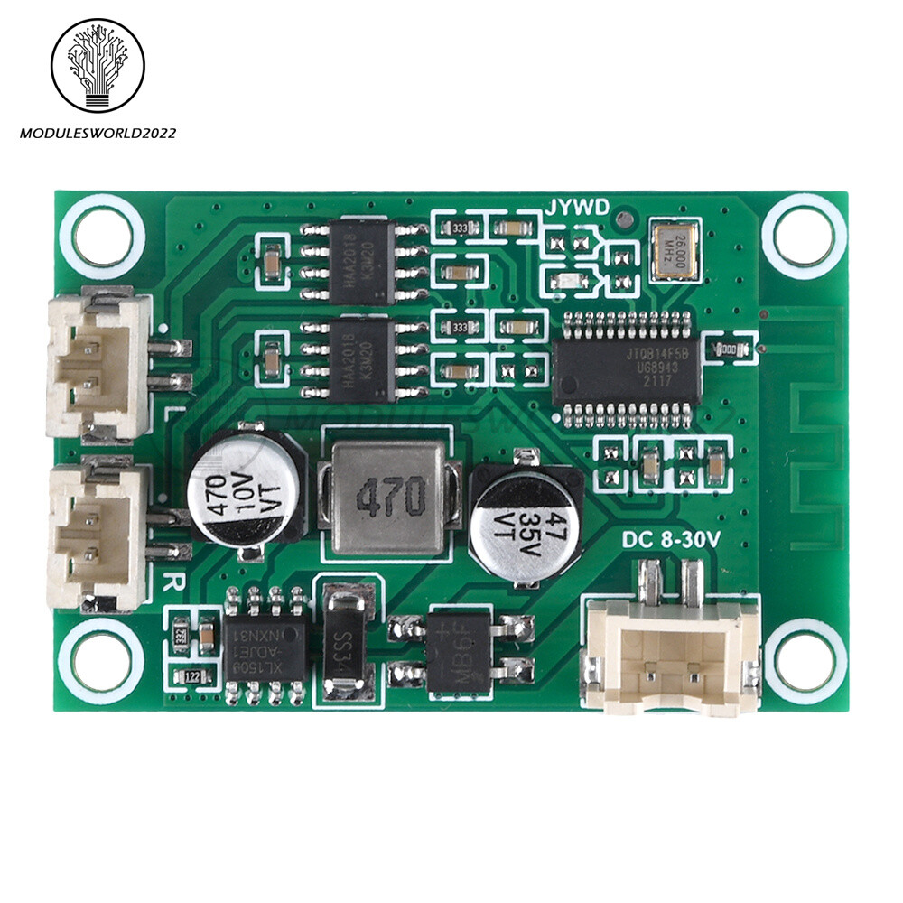 DC8V-24V 3W Bluetooth Amplifier Module Stereo Decoding 2 Channel Amplifier Board