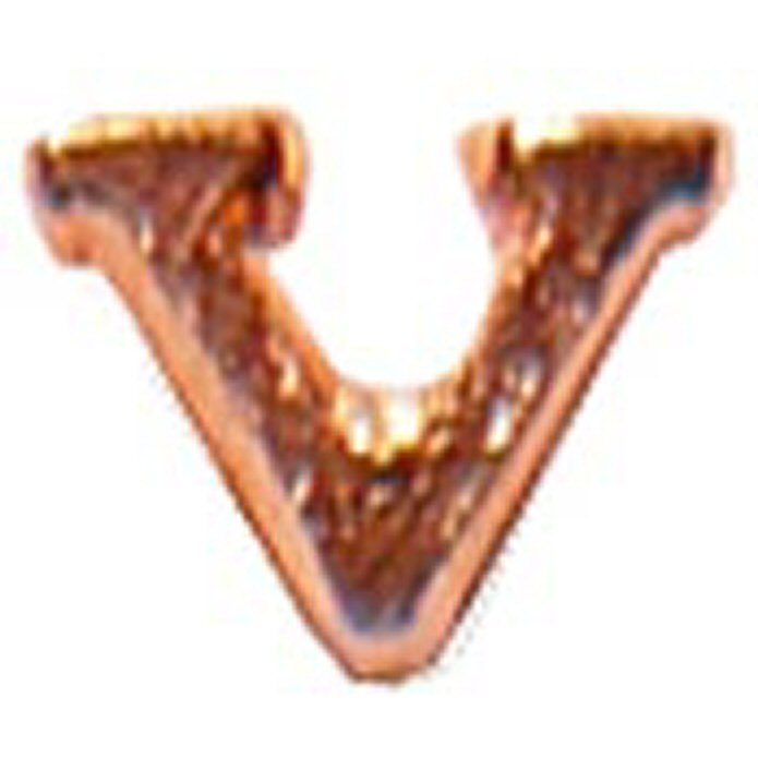 Bronze Letter "V" for Medals