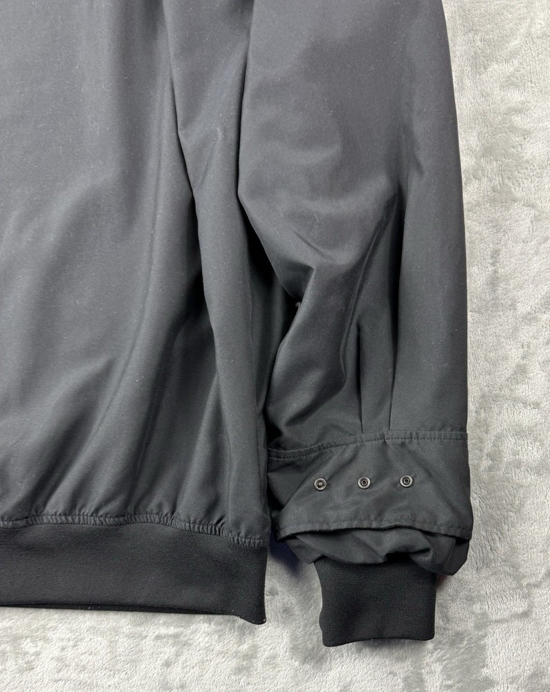 Zero Restriction Golf Pullover XL Lightweight Black Crest Logo Windshirt Y2K