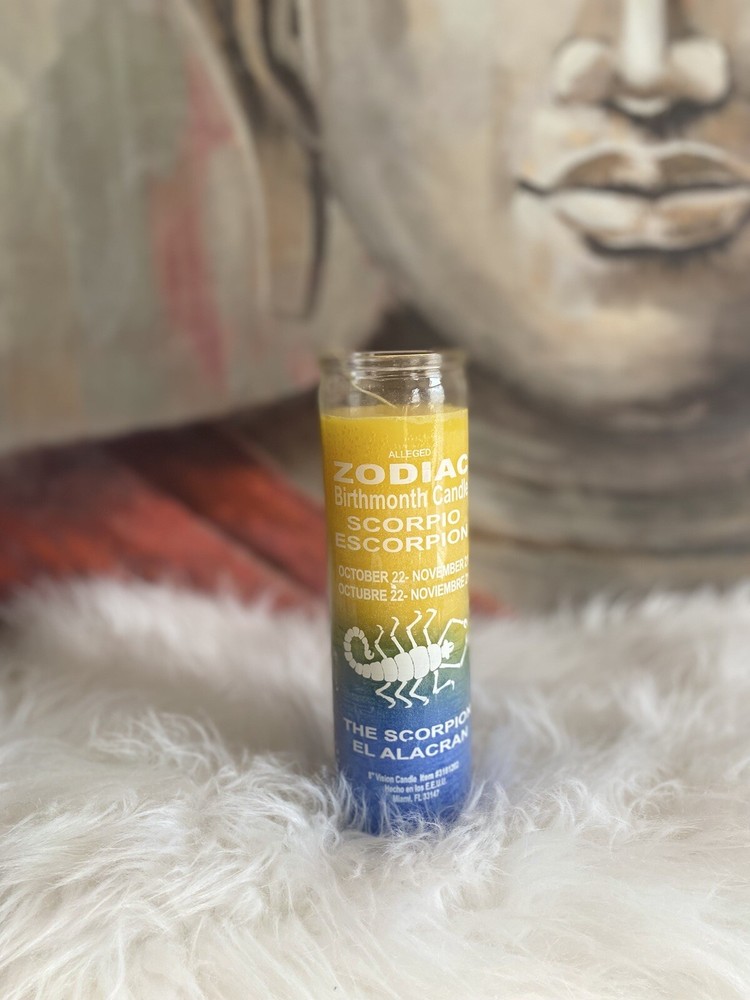 Scorpio zodiac candle