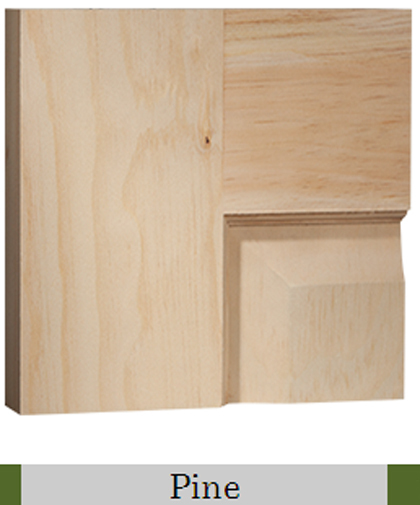 4 Panel Raised Panels Clear Pine Stain Grade Solid Core Interior Wood Doors 6'8"
