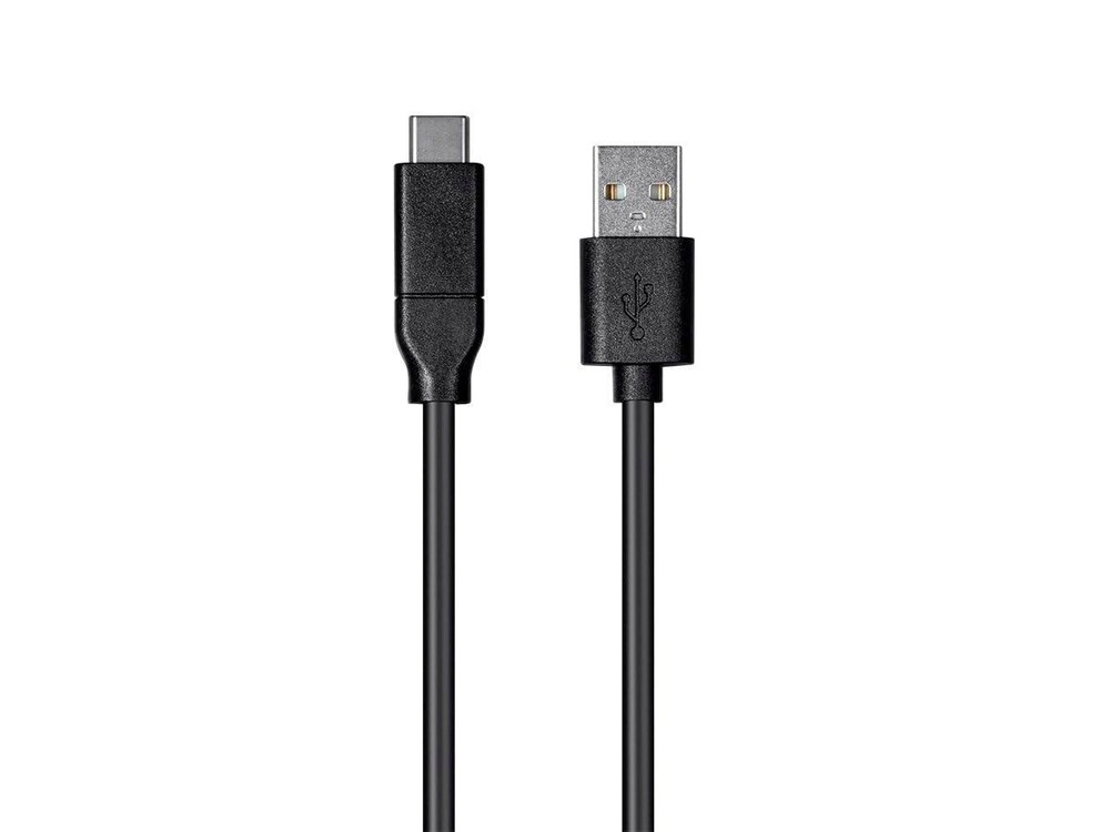 Monoprice USB Type-C to Type-A 2.0 Cable - 480Mbps, 3 Amp, 2 Meter, Black