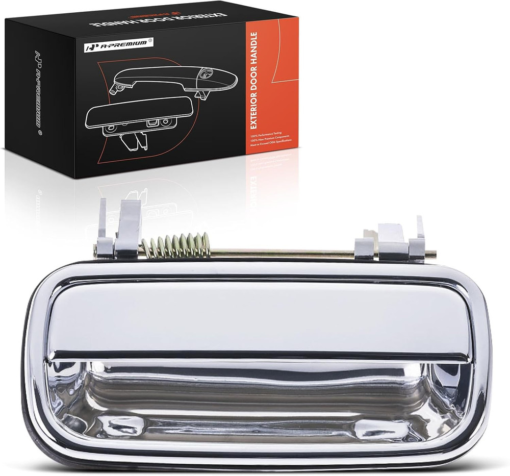 2001-04 Tacoma Rear Left Driver Side Door Handle Chrome–Compatible Replacement