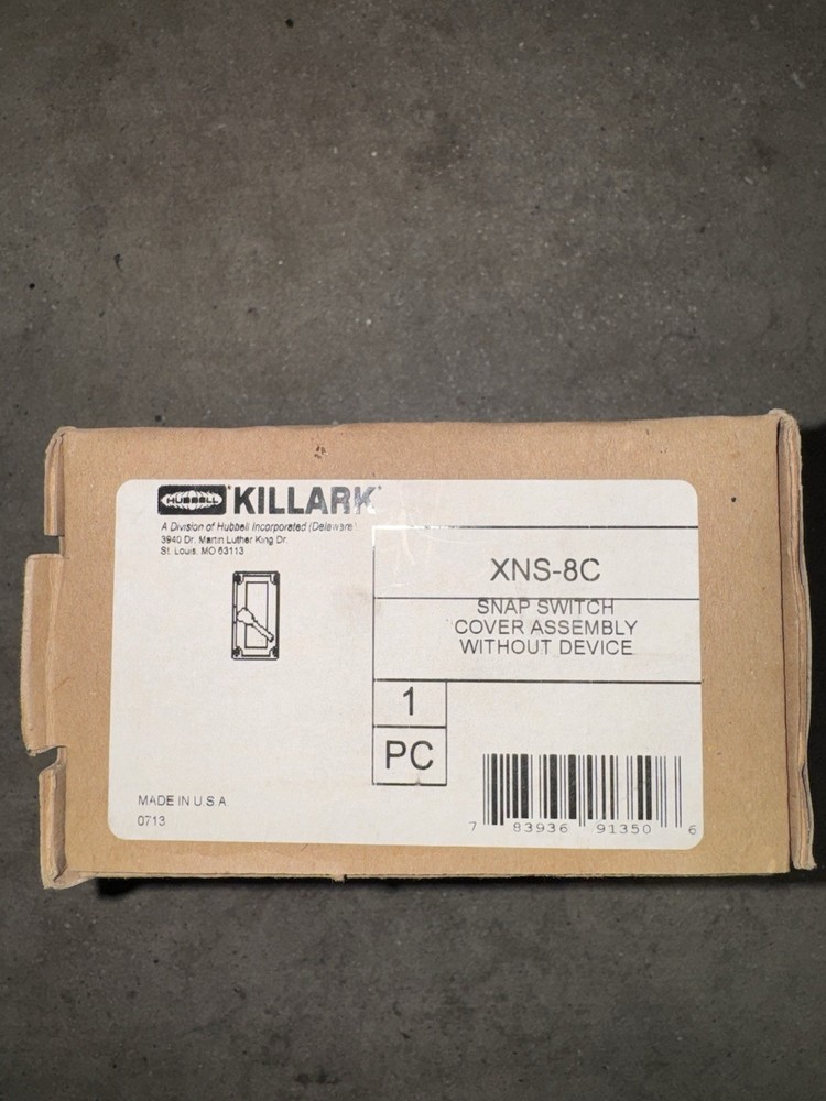 KILLARK SNAP SWITCH XNS-8C 0702 COVER ONLY
