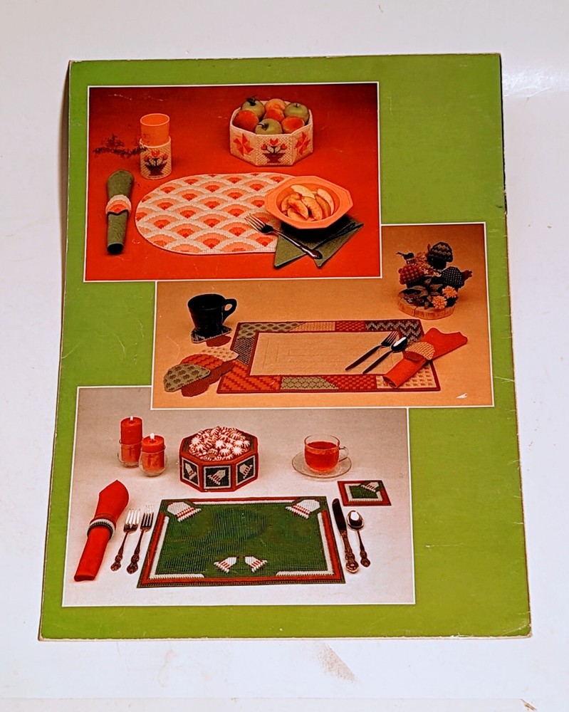 Leisure Arts Table Setting for Plastic Canvas Leaflet #231, 1982 17 projects