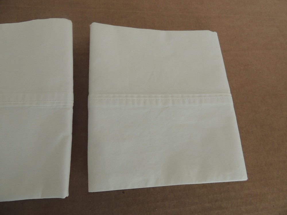 pillowcase standard WHITE solid 100% cotton pair 200 COUNT M/PALESTINE