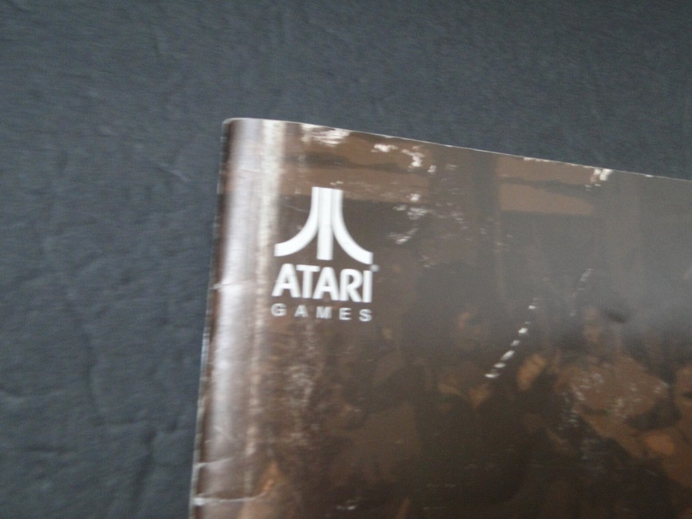 Vintage 1990 Atari: Pit-Fighter Arcade Operator's Manual