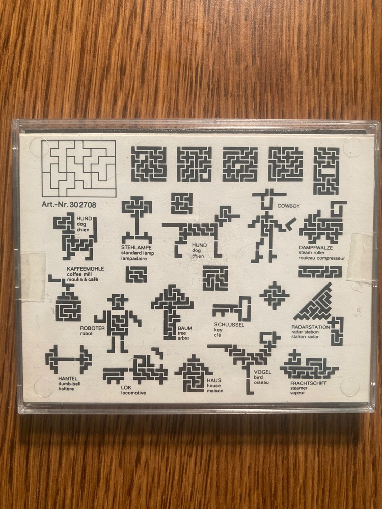 Six Plastic Tangrams