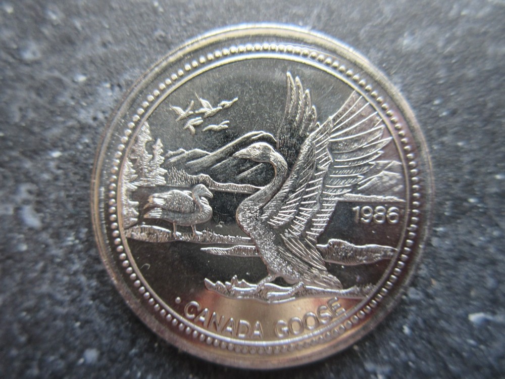 1986 Jasper Dollar Indigenous Canada Goose