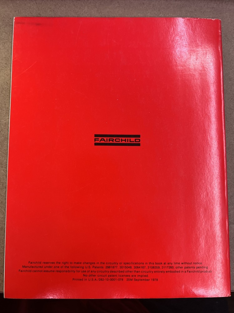 Electronics Manual Catalog Fairchild Semiconductor Diode Data Book 1978 F5