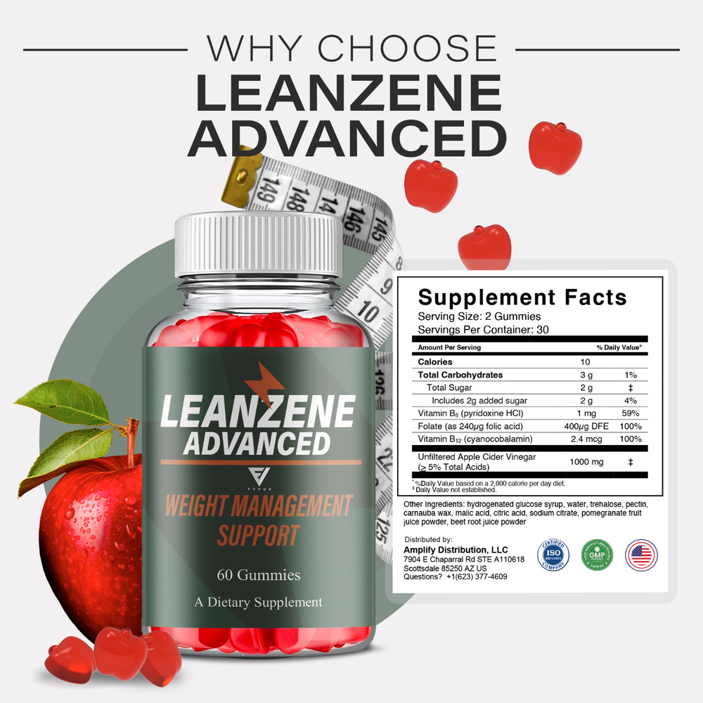 (5 Pack) Leanzene Weight Management, Leanzene Advanced Formula (300 Gummies)