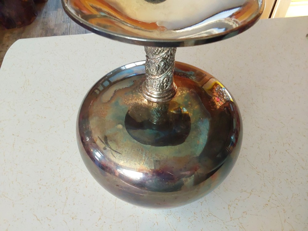 Giant 11" Oversized CHALICE WINE GOBLET Silver Plated?