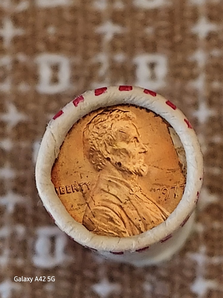 1977 P Cent Penny Roll OBW BU
