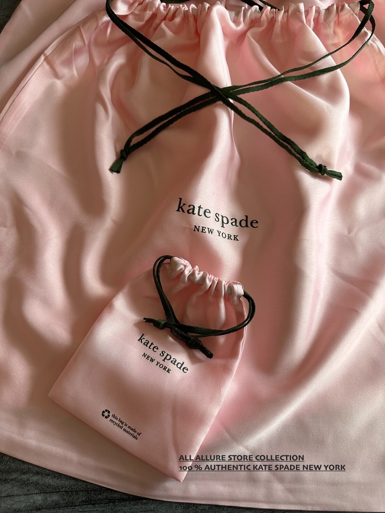 Kate Spade Drawstring Pink Dust/protective/gift Bag~LARGE, MEDIUM, SMALL