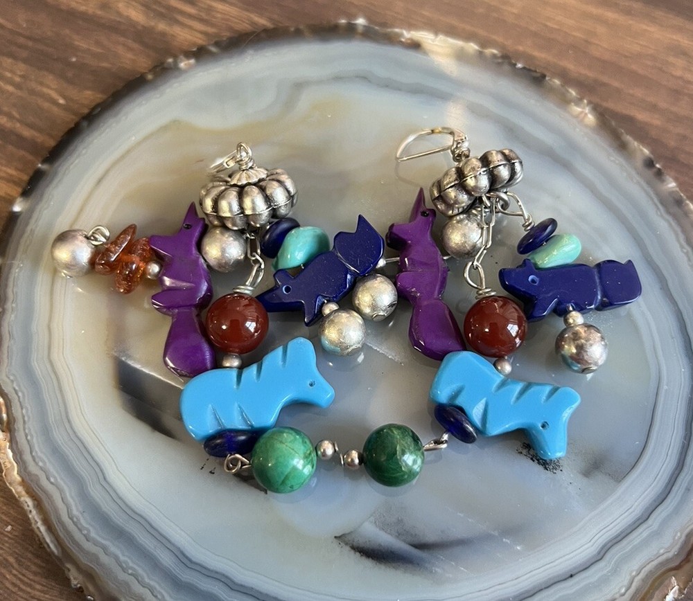 Native American style earrings Vintage