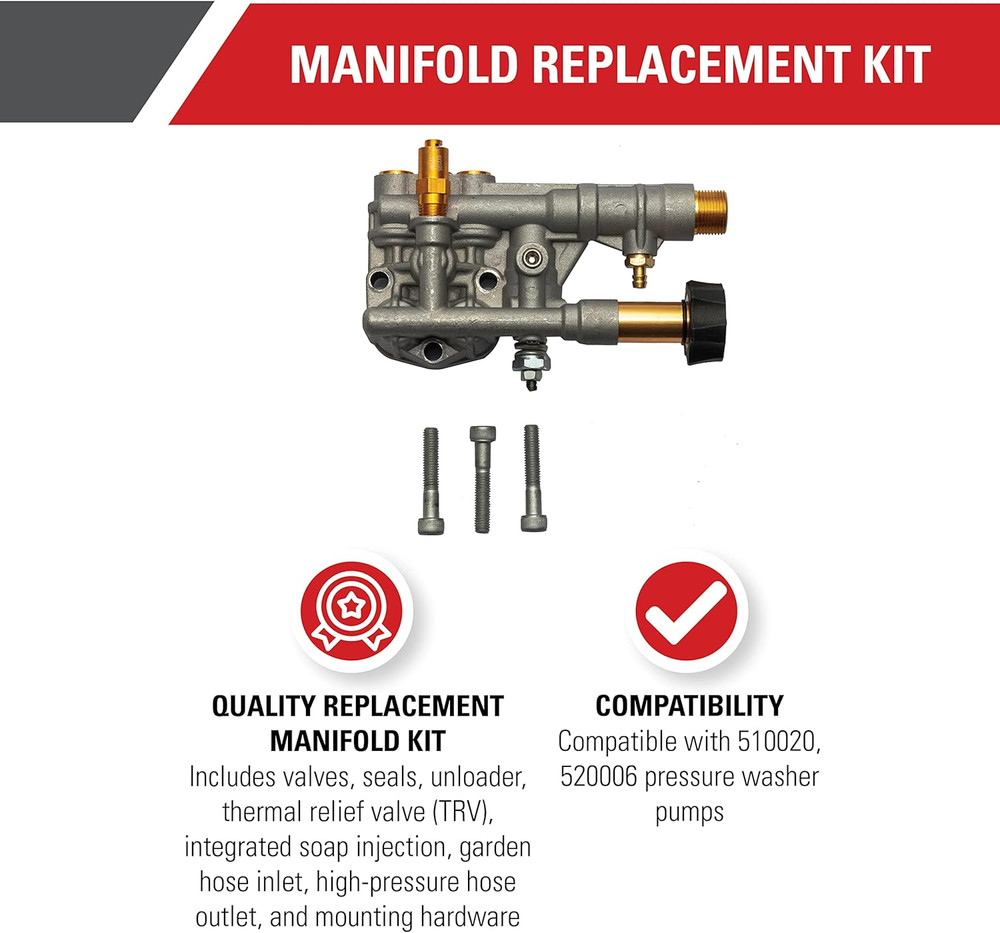 Simpson Cleaning 7108366 Manifold Replacement Kit for OEM Technologies 510020 an