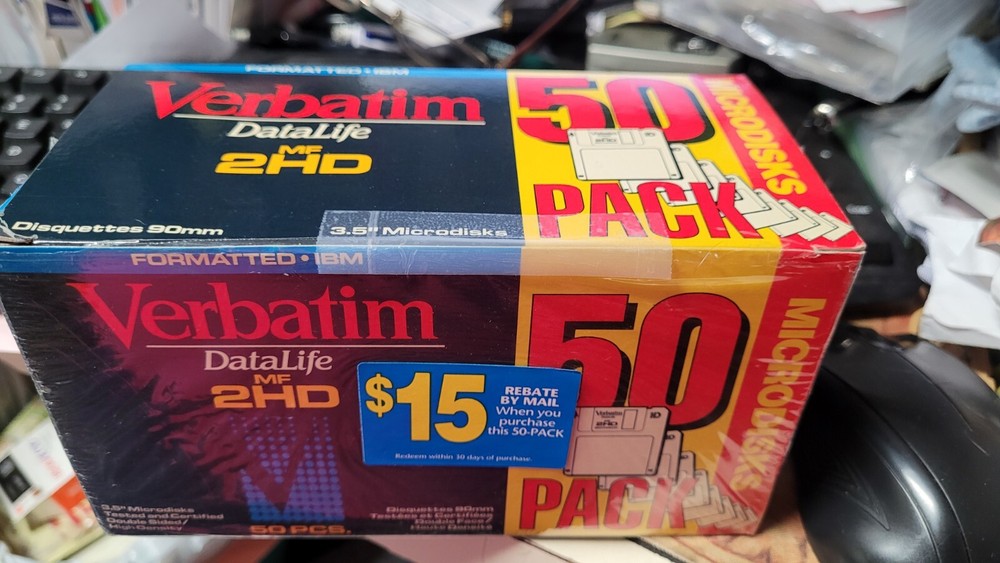 Verbatim Formatted IBM Microdisks 2HD 3.5"