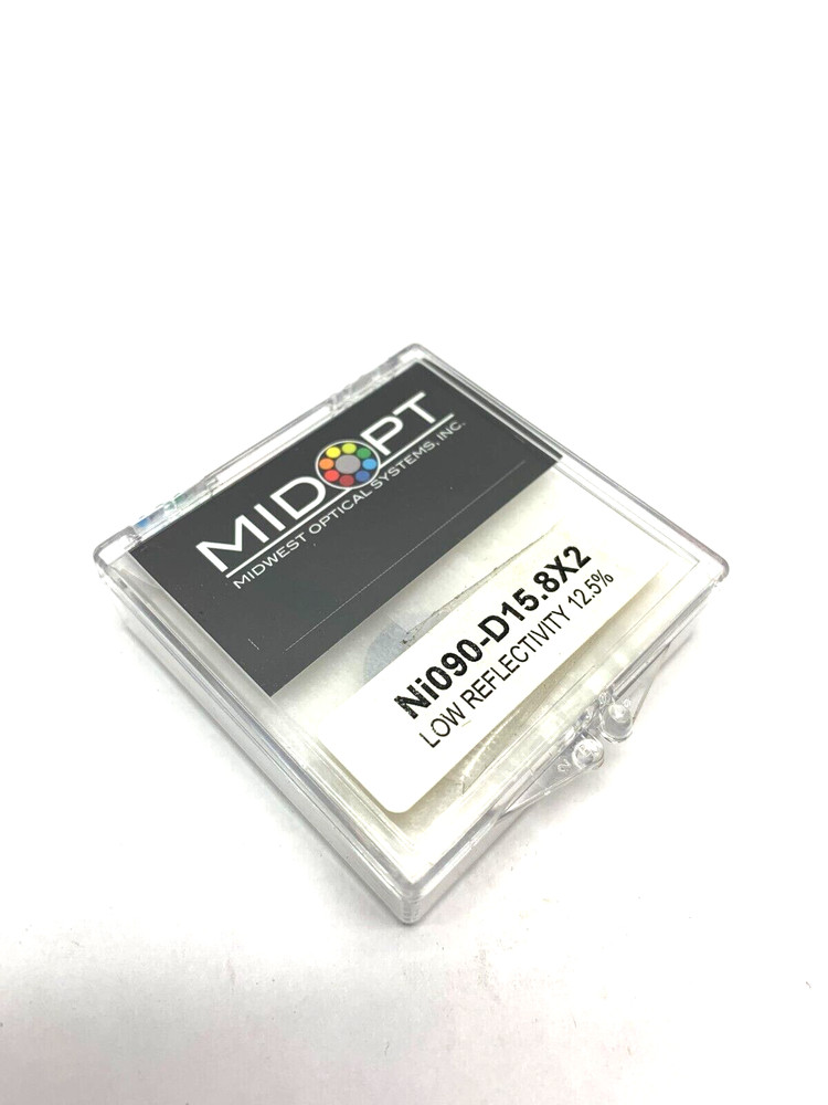 Midopt Ni090-D15.8X2 Neutral Density Filter Low Reflectivity 12.5% Trans.
