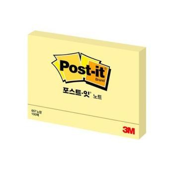 3M Post-it 657 Y Yellow 102x76mm