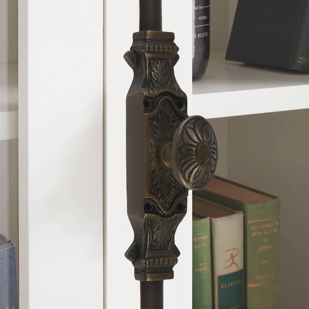 A29 Hardware 6ft Solid Brass Cremone Bolt Antique Brass Corinthian