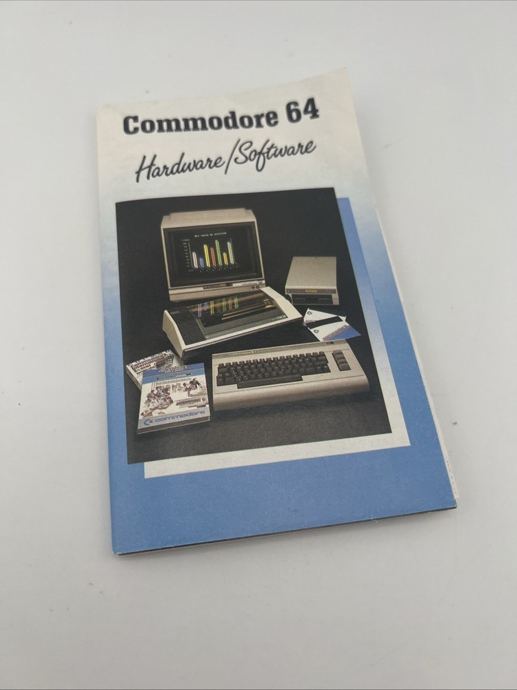 Vintage Commodore 64 Hardware / Software 5-fold Brochure Comparison Ad 1984