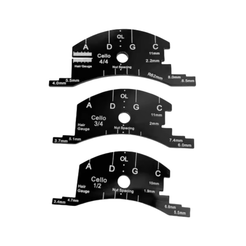 1Pcs cello Bridges Repair Reference Tool Fingerboard Scraper Making Templat