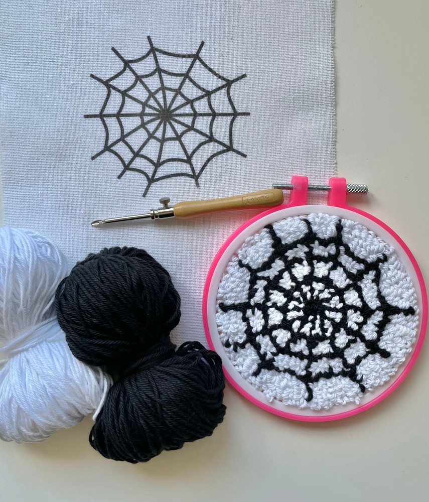 DIY Punch Needle Coaster Kit, Halloween Special Patterns