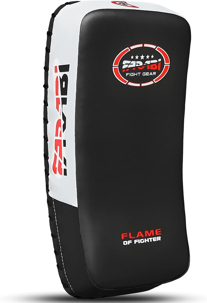 Farabi Thai Pad Training Kick Curved Coaching Kicking Regular, Black