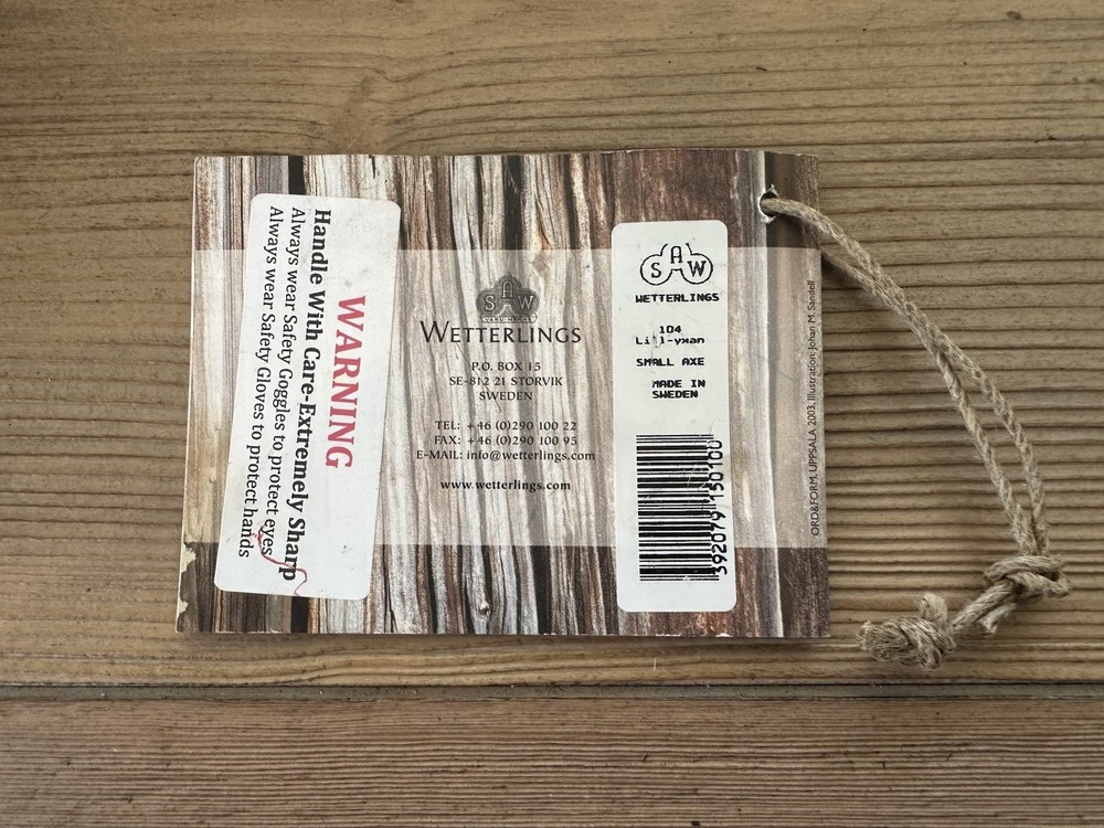 Wetterlings Axe Booklet - Instruction Manual