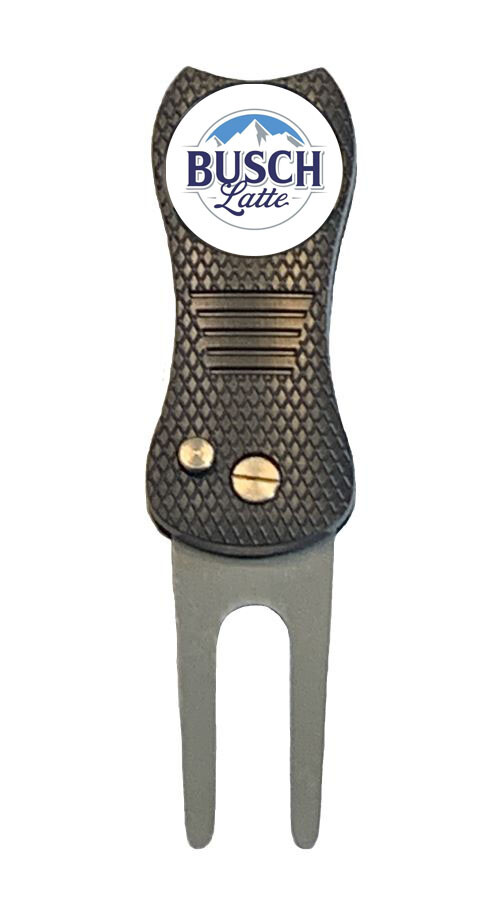 Busch Latte Light Golf Ball Marker +Switchblade Divot Tool Gift Beer