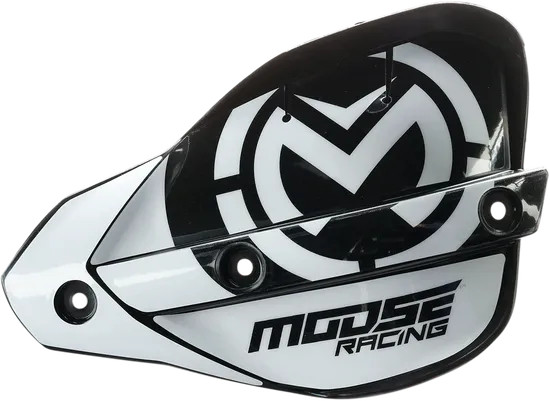 Moose Black White Enduro Handshield Hand Guard Replacement