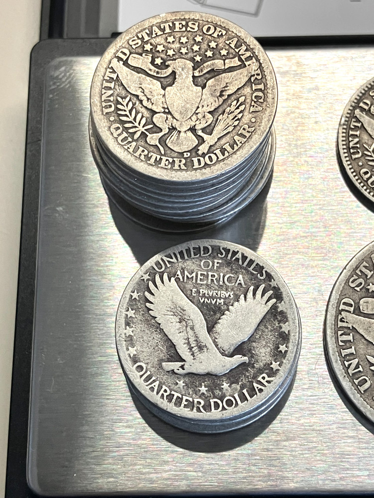 SILVER coins from 1894-1929