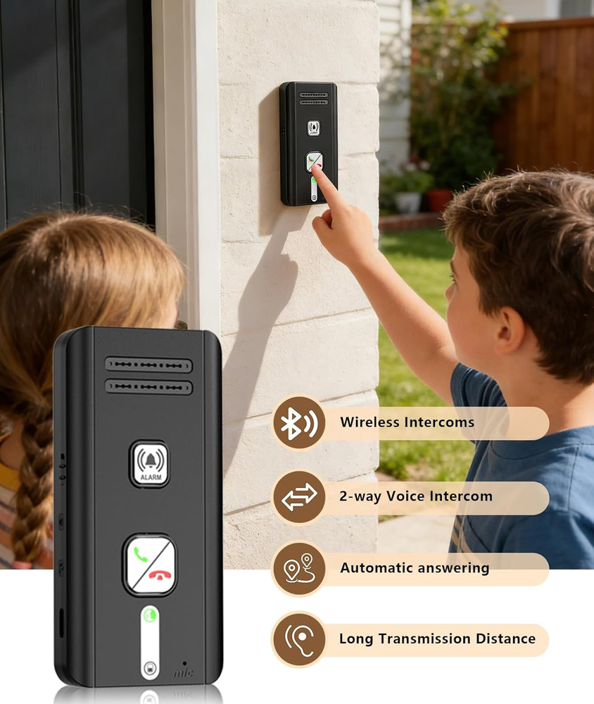 Intercoms Wireless for Home, 2 Way Audio Hands-Free Wireless Intercom System, 16
