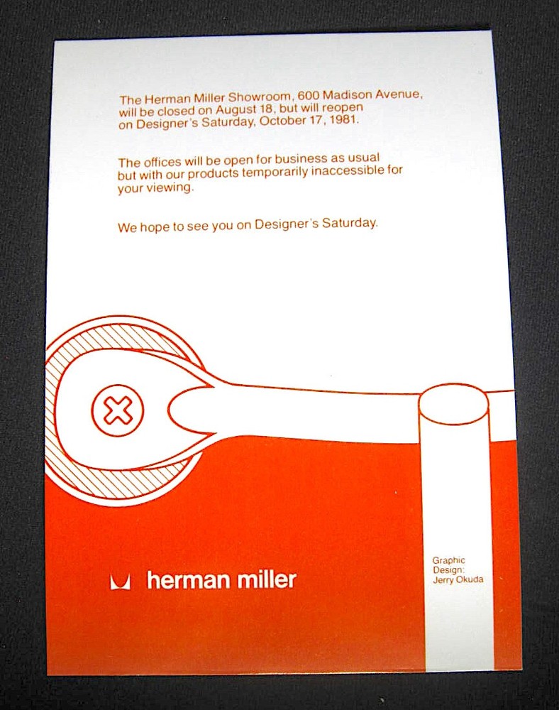 Herman Miller Designers Saturday Invitation