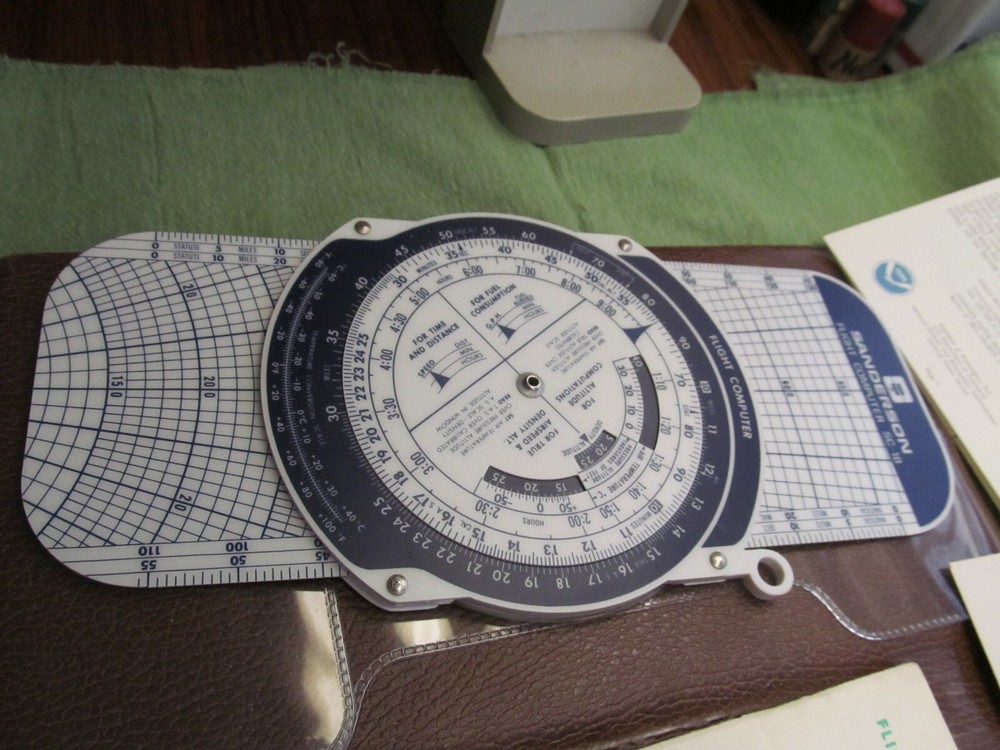 Sanderson Flight Organizer Packet - Flight Computer SC-1B & More - NICE
