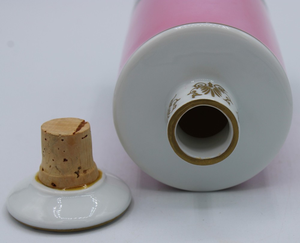 Mottahedeh Design Vanity Set (4 Pc. Set) Pink Black Gold & White
