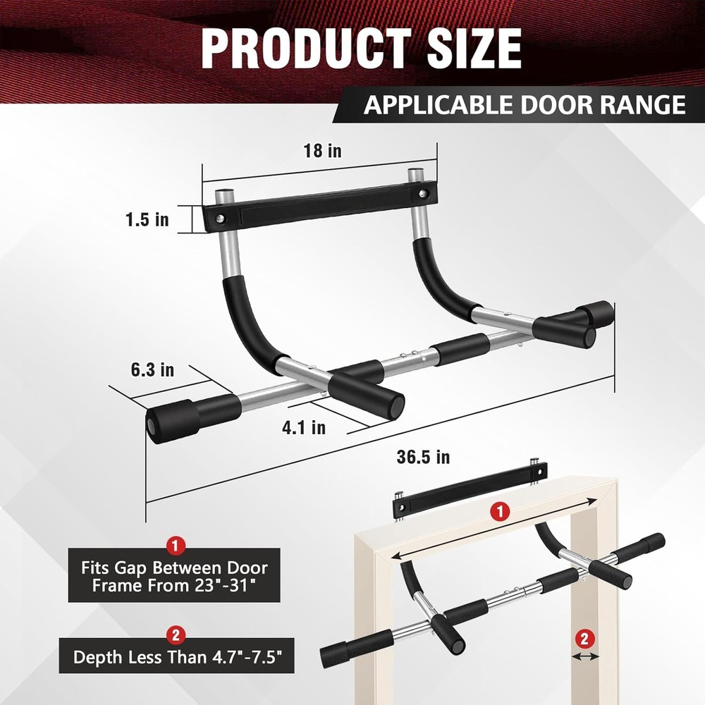 Door frame pull-up bar sit-up multi-functional home fitness machine