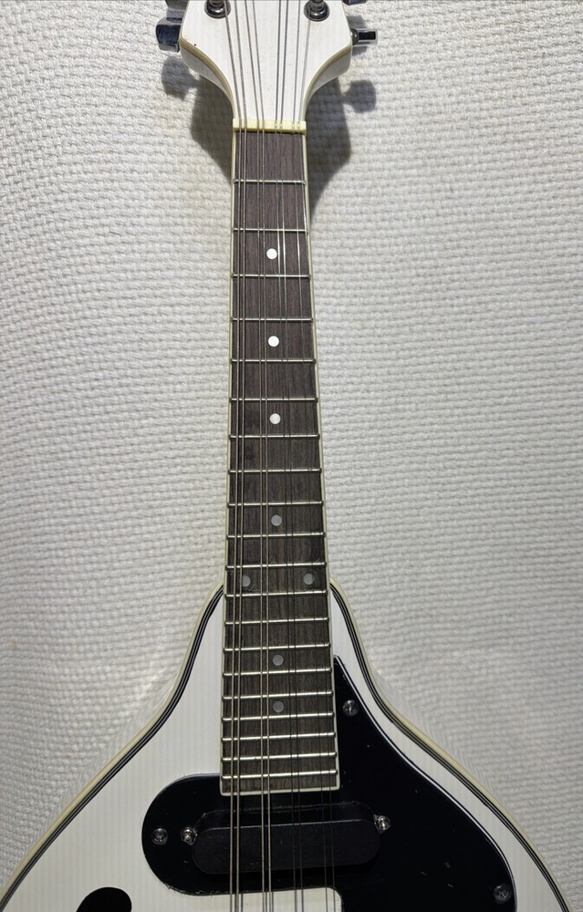 Stagg Acoustic-electric bluegrass mandolin White