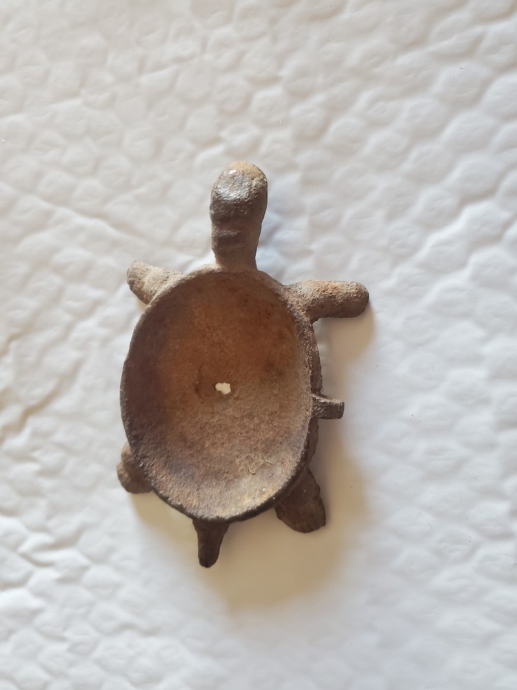 Vintage Cast Iron Turtle  Decor Item
