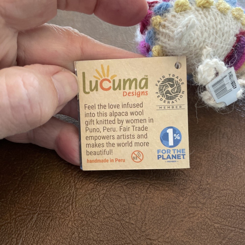 Peruvian Knitted Llama NWT