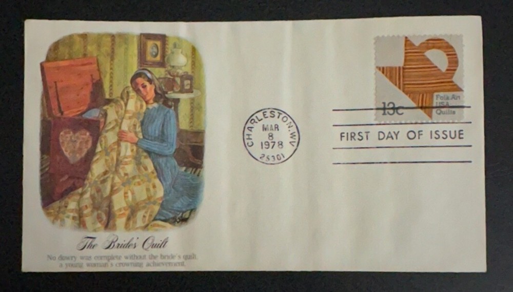US #1747 The Brides Quilt FDC